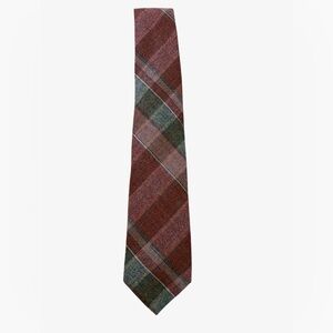Vintage Carriage Cravats Made in USA Plaid Wool Blend Tie